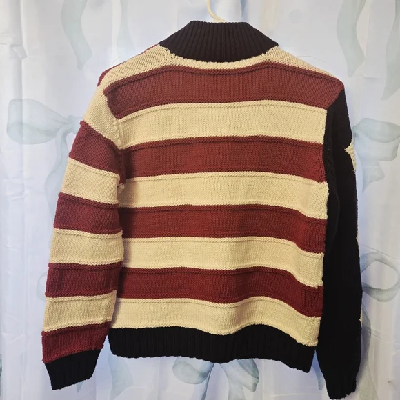 Vintage Tommy Hilfiger Zip-Up American Flag Cardigan Ralph-lauren-style July 4th - Picture 6 of 8